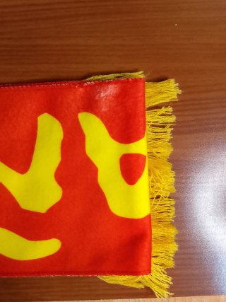 Bufanda deportiva España con flecos