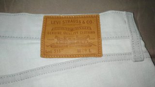 Levi's 511 Shorts W29 Gris Claro
