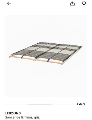 Cama BRIMNES 160x200 con somier de láminas