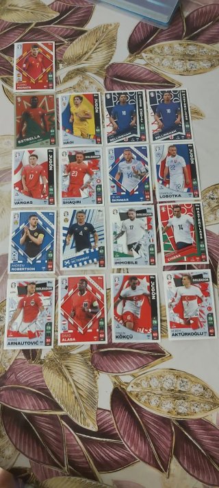 Lote cartas fútbol Panini variadas