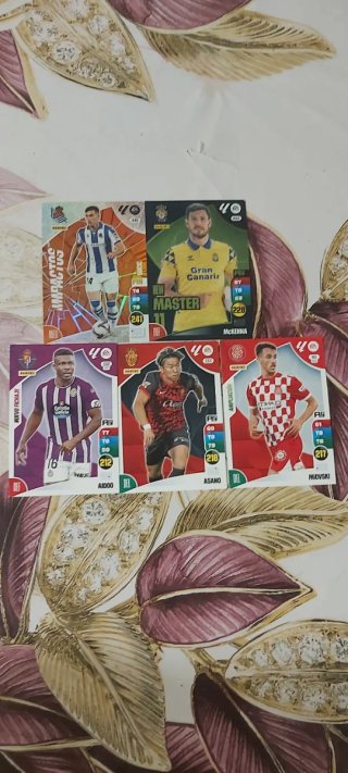 Lote cartas fútbol Panini variadas