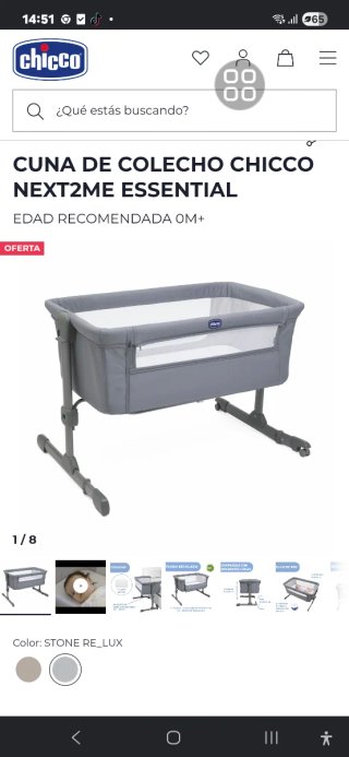 Cuna de colecho Chicco Next2Me Essential