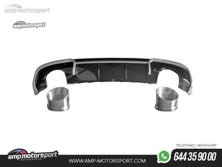 DIFUSOR TRASERO AUDI A3 8V 3/5 PUERTAS LOOK RS