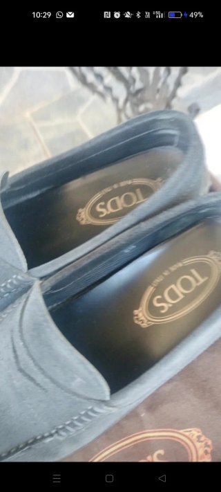 Mocassini Tod's Uomo Grigio Tg 40