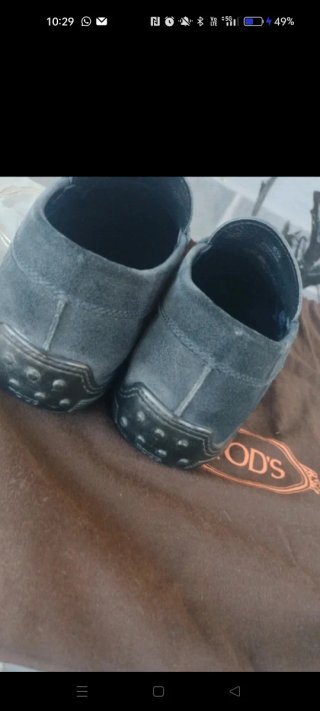 Mocassini Tod's Uomo Grigio Tg 40