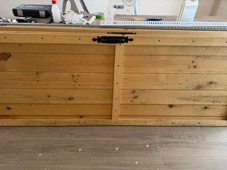Puertas madera hechas a mano + raíles