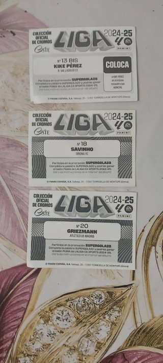 Lote cromos fútbol variados