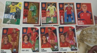 Lote cromos fútbol variados