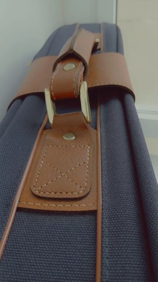 Maleta Samsonite Grande Azul y Marrón
