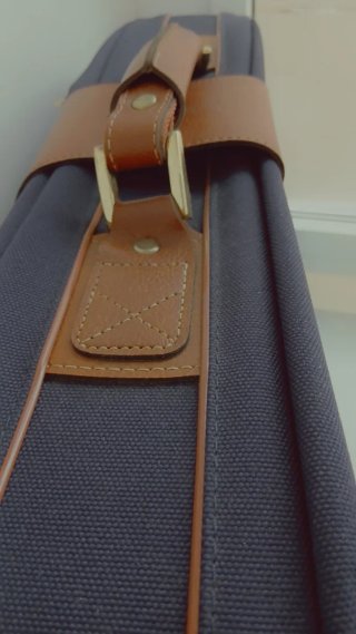 Maleta Samsonite Grande Azul y Marrón