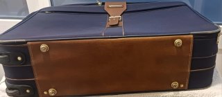 Maleta Samsonite Grande Azul y Marrón