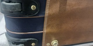 Maleta Samsonite Grande Azul y Marrón