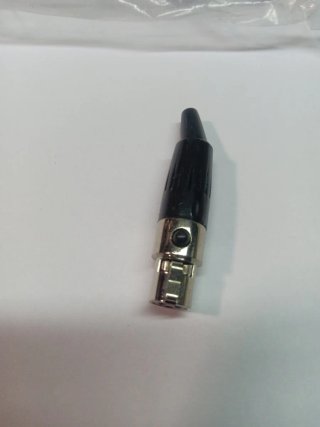 Lote 20 Conectores Mini XLR 3 Pines Adaptador