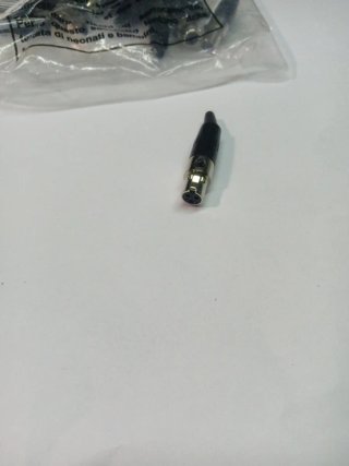 Lote 20 Conectores Mini XLR 3 Pines Adaptador