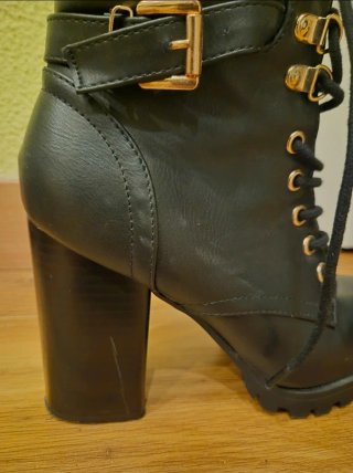 Botines negros tacón plataforma