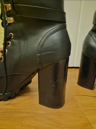 Botines negros tacón plataforma