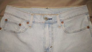 Shorts vaqueros Levi's 412 W29 azul claro