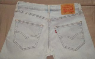 Shorts vaqueros Levi's 412 W29 azul claro