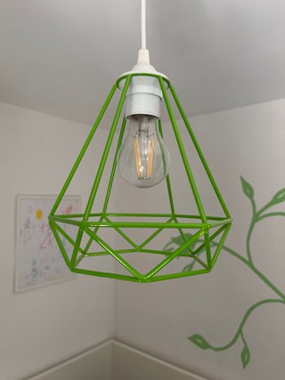 Lámpara de techo geométrica verde