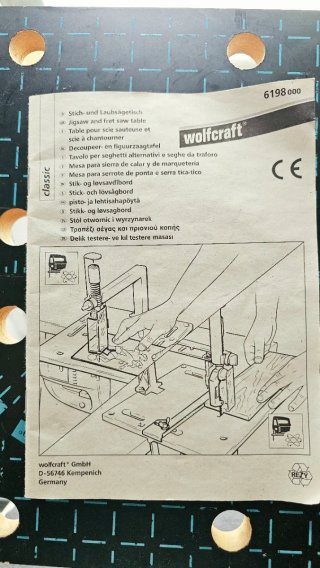 Mesa para Sierra de Calar y Marquetería Wolfcraft.