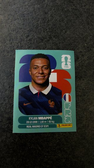Cromo Mbappé Francia Mundial 2026 Panini