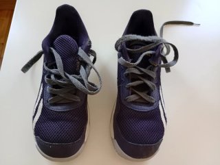Zapatillas Adidas Tenis Azul y Amarillo Talla 34