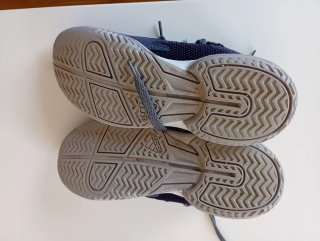 Zapatillas Adidas Tenis Azul y Amarillo Talla 34