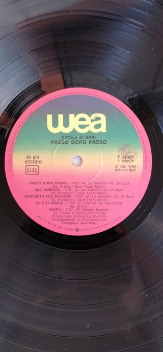 Vinile 33 Giri Nicola Di Bari - Passo Dopo Passo
