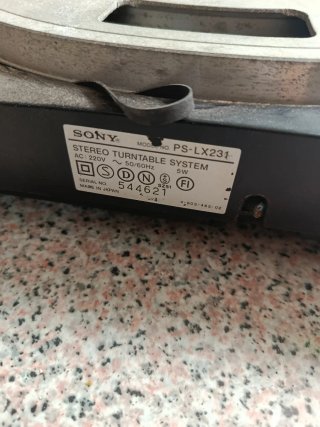 Giradischi Sony PS-LX231 Nero/Argento