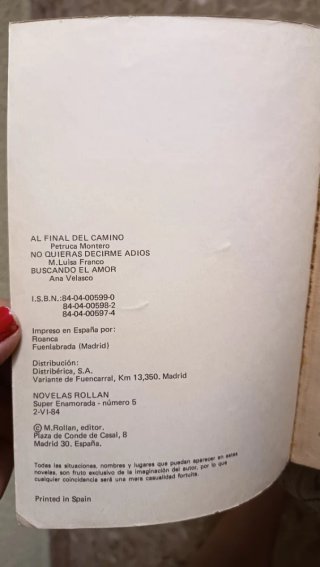 Al final del camino. No quieras decirme adiós.