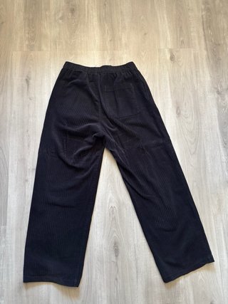 Pantalón Pana Negro Wide Leg
