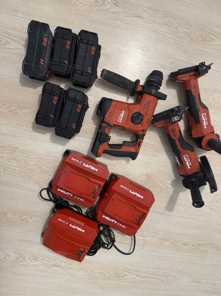 Hilti AG 60-22 y TE 6-22 con baterías