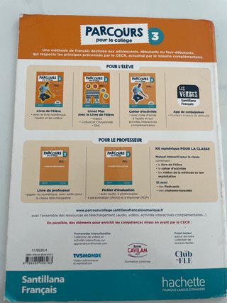 Libros de francés 3ESO santillana français