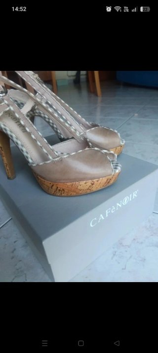 Scarpe tacco alto donna Cafè Noir beige/marrone