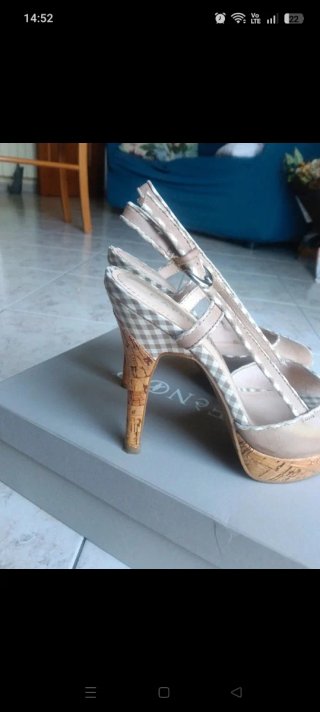 Scarpe tacco alto donna Cafè Noir beige/marrone
