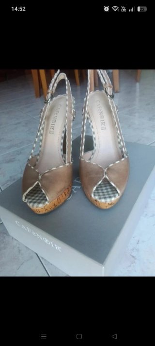 Scarpe tacco alto donna Cafè Noir beige/marrone
