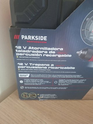 Taladro Parkside 12V Percusión 45 Nm