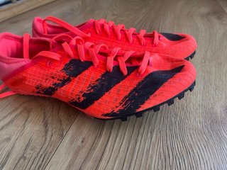 Zapatillas Adidas Clavos Atletismo Rojas