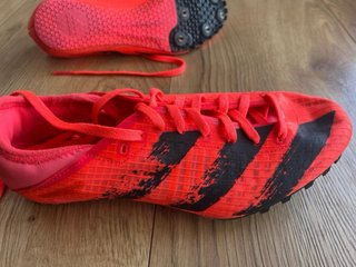 Zapatillas Adidas Clavos Atletismo Rojas