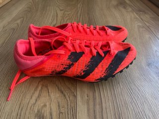 Zapatillas Adidas Clavos Atletismo Rojas