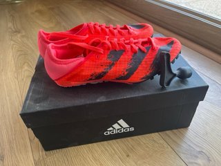 Zapatillas Adidas Clavos Atletismo Rojas