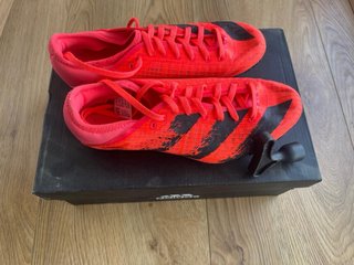 Zapatillas Adidas Clavos Atletismo Rojas