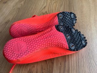 Zapatillas Adidas Clavos Atletismo Rojas