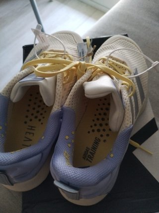 Adidas Zapatillas Crossfit Beige/Azul Talla 38.5
