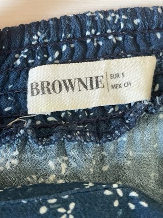 Falda larga Brownie azul
