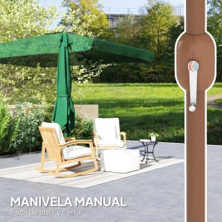 Sombrilla Terraza Exterior 300x200x245 cm