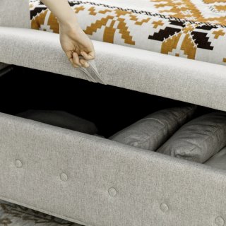 Banqueta pie de cama con almacenaje