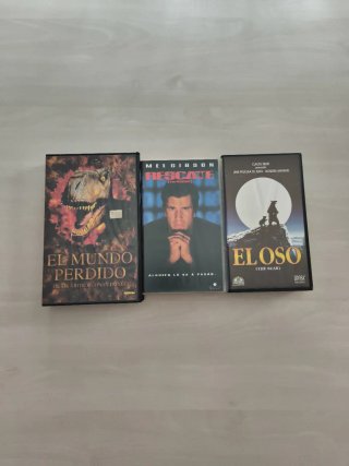 Pack 7 Películas VHS: Steel, El Oso, Rescate y más