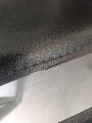 Juego de 5 sillas de comedor de piel sintética