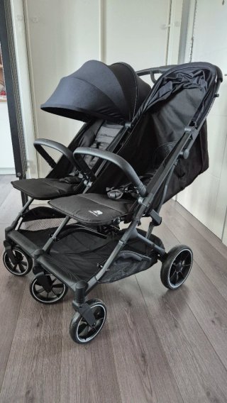 Silla de paseo doble DERYAN negra